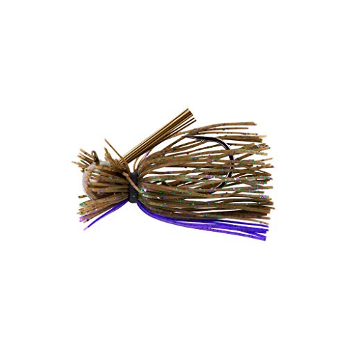 War Eagle Heavy Finesse Jig Bass Fishing Lure - color: Green Pumpkin Candy, size: 3/8 oz