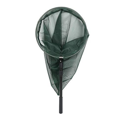 Professional Insect and Butterfly Net with 14" Stainless Ring, 26" Net Depth, Strong Aluminum Telescopic Handle Extends to 39", Muslin Banding at the Top