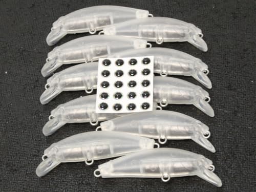 10 Blank Unpainted Minnow Crankbait Topwater Lipless Jerkbait Fishing Lures V5 - color: UPM278P10