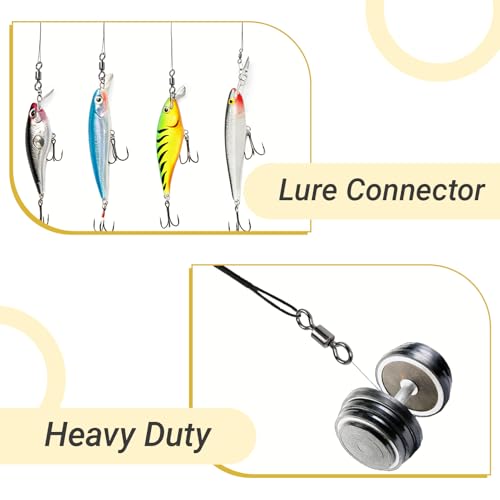 Atibin Heavy Strength Fishing Swivels Stainless High Duty Swivel Fishing Lure Steel Saltwater Barrel Swivels Rolling Black Nickel - size: Size5 (70lb) 50 pcs