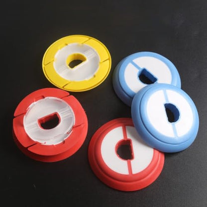 Silicone Fishing Rig Winders Line Leader Storage Holder Spool Organizer Tackle Box For Terminal Tackle Gear(60mm) - size: 60mm