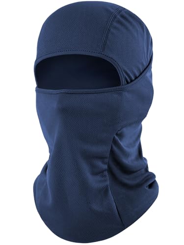 ROXUN Ski Mask Balaclava, Motorcycle Summer Cooling Breathable UV Protector - color: One Navy Blue