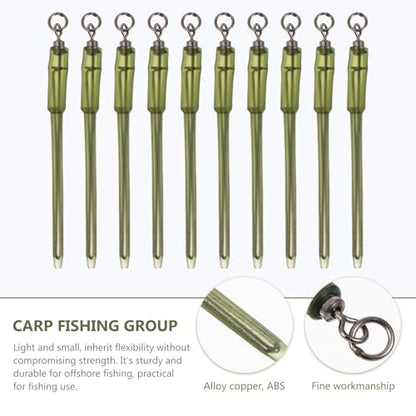 Toddmomy 10pcs Heavy-Duty Carp Fishing Rolling Swivels Portable Fishing Accessory Compact Connector for Various Methods Outdoor Tackle Small Flexible Links