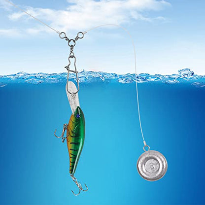 AGOOL Fishing 3 Way Swivel Snaps - 30pcs T-Turn Fishing Swivels Triple Swivels Cross Line Duo Lock Snap Swivels Fishing Lure Connectors Fishing Tackle for Trolling Catfish Rig Saltwater Freshwater - size: 8# (26lb) - 30pcs
