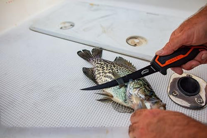 danco Lunar-I Launch Fishing Pliers and Filet Knife Kit, Includes 7" Micro Flex Filet Knife, 6.5" Carbon Steel Pliers, and a 3" Micro-Serrated Braid Scissors