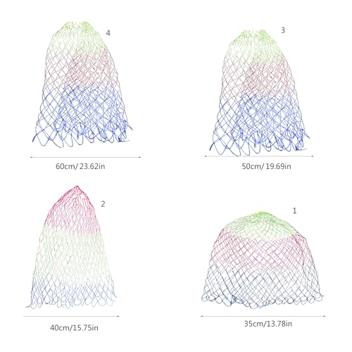 Fishing Net Replacement, Nylon Replacement Net, Rhombus Meshs Hole Netting, Fishing Landing Mesh Netting, for Freshwaters Saltwater - size: WB3 model 50cm