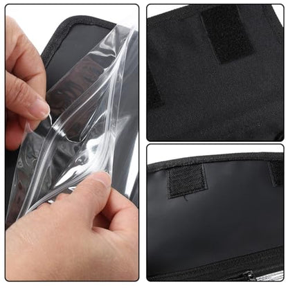Operitacx Waterproof Fishing Bait Holder and Tackle Binder Bag Small Handheld Soft Lure Organizer with Sealed Storage for Outdoor Fishing Multi-function