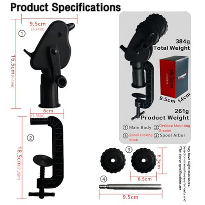 High Fishing Line Spooler Winder Spooling Station Reel Machine Enduring Tool Winder for Reels Portable for Reels Handheld