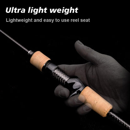 PURELURE Titanium-T Ultralight Fishing Rod Spinning & Casting for Trout Panfish, Carbon Fiber BFS Rod 2Pcs, Titanium Tip & Guides, Cork Handle, 5-6ft Stream Rod XUL Power, Fast/Moderate Fast Action - size: Cast: 532xulc- Extra Ultralight- Fast