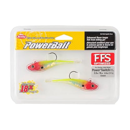 Berkley PowerBait Power Switch Fishing Soft Bait - color: Clown, size: 3 1/2in - 5/8 oz