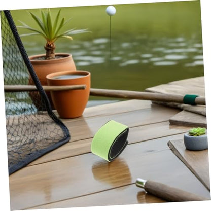 10pcs Fishing Rod Straps Elastic Anti-Slip Bands for Outdoor Fishing Pole Accessories Green 30x250mm Tackle Storage Holder for Boat Deck Gear