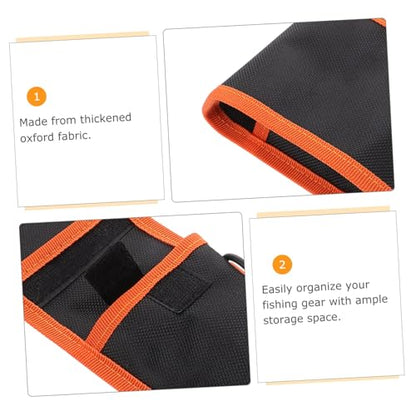 Mikinona Fishing Bag Large Capacity Oxford Tackle Storage Organizer with Built Pliers Pocket for Freshwater Surfcasting and Outdoor Gear Transport