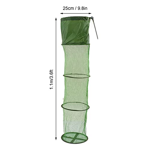 Collapsible Fishing Net Cage Portable Wire Fishing Basket with Floating Design Scratch Prevention for Keep Fish Alive - size: Small Size