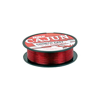 Zebco Cajun Line Smooth Cast Fishing Line, Low Vis Ragin' Red - color: Pony Spool, style: 110-yard/10-pound
