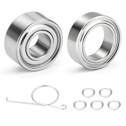 Fishing Reel Knob Accessory Kit 2Pcs Pre-Lubricated Miniature Stainless Steel Ball Bearings Shielded on Both Sides for Shimano, Daiwa and Penn Reels - size: 4 * 9 * 4 mm (1 Pc) + 5 * 9 * 3 mm (1 Pc)