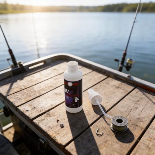Fishing Attractant Scent Spray 50ml UV Liquid with Fluorescent Effect for Soft Bait and Live Bait in Saltwater or Freshwater Targeting Squid Shrimp Saury Loach