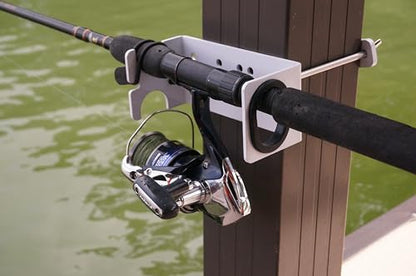 MAXXTUFF Heavy-Duty Dock Column Fishing Rod Holder, One Pair, Model MTM104