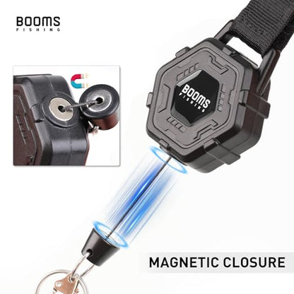 Booms Fishing RG5 Retractable Keychain with Belt Clip, 2-Pack Fishing Zinger Retractor, Heavy Duty Badge Holder, 2 Options - style: Magnetic Style