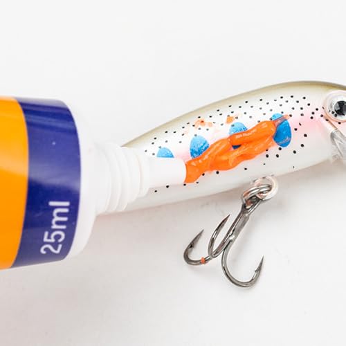 Fish Attractant Gel, 0.84oz Antarctic Shrimp/Fishy Smell Attractants, Long Lasting Soft Bait for All Lure Types Saltwater & Freshwater High Efficiency Oil - style: A