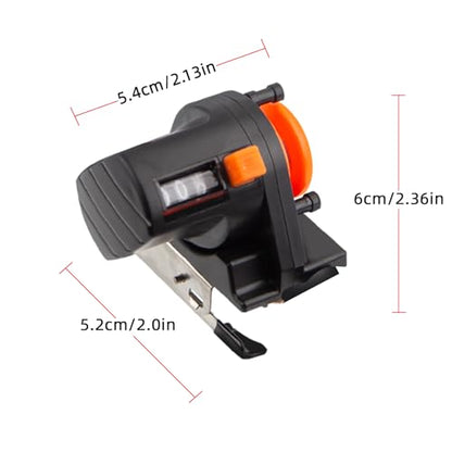 2PC Fishing Line Counter and Fishing Line Spooler Set, Universal Rod Clamp 4 Sizes Silicone-Protected Spooler, 0-999M Depth Gauge Counter,Smooth Winding System for Spinning/Baitcasting Reels