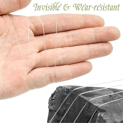 Fishing Line for Crafts,Fishing Wire for Hanging,Clear Fishing Line 1640 Ft,Clear String for Bracelets,Necklaces,Balloon,Bracelet Making