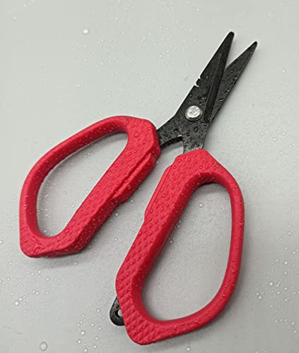 EDSTAR Fishing Pliers,Fish Lip Grippers with Missing Rope,Braid Scissors, Fishing Tools Set, Fishing Gifts for Men - color: 1# Red set