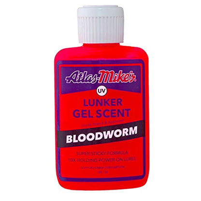 Mike's UV Lunker Fishing Bait Gel Scent - color: Bloodworm