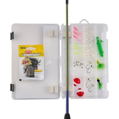 Shakespeare Catch More Fish Spinning Reel and Fishing Rod Combo with Kit - color: Crappie, style: 2024 Model