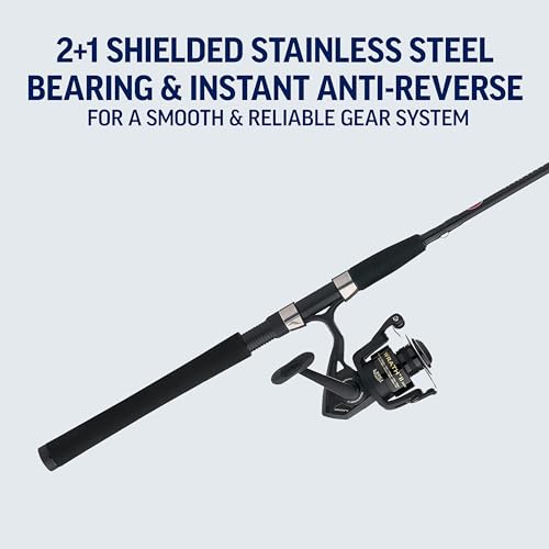 Penn Wrath II Spinning Reel and Fishing Rod Combo - size: 8000 Size Reel - 12' - Heavy - 2pc