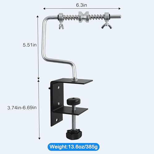 Fishing Line Spooler Portable Fishing Reel Spooler Adjustable Stable Fishing Line Winder Spooler Machine with Clamp Suction Cup Base Spooling Station System for Spinning Casting Reels - color: Style B-With Clamp
