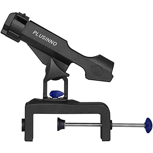 PLUSINNO Fishing Boat Rods Holder Large Clamp Opening 360 Degree Adjustable Fishing Rod Racks Folding Holder - color: RH30 MAX OPENING 4.75 inch 1Pack