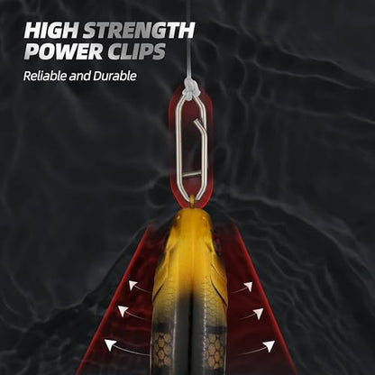 High Strength Fishing Snap - Stainless Connector Snaps Swivels Tackle Steel Power Fishing Clip Lure Quick Change for Freshwater and Saltwater - size: 250PCS-Mixed Size