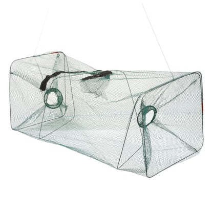Portable Foldable Nylon Fishing Net Lightweight Shrimp Catching Cage Quick Drying Fish Keeping Net for Outdoor Use Collapsible Fishing Accessories