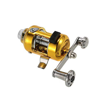 Jatzde Mini Portable Pocket Fish Rod Pen Aluminum Alloy Fishing Rod Pole Reel Combos… - color: Blue