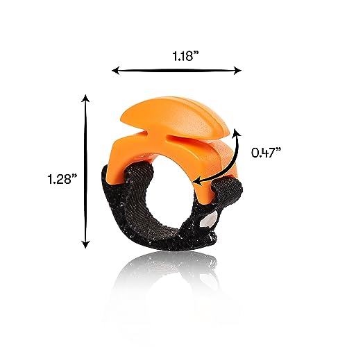 Line Cutterz Rust-Free Patented Ceramic Blade Ring Quick Fishing Line Cutter - color: Blaze Orange, size: Adjustable, style: Single