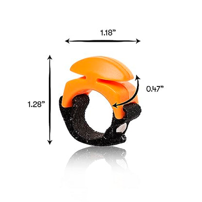 Line Cutterz Rust-Free Patented Ceramic Blade Ring Quick Fishing Line Cutter - color: Blaze Orange, size: Adjustable, style: Single