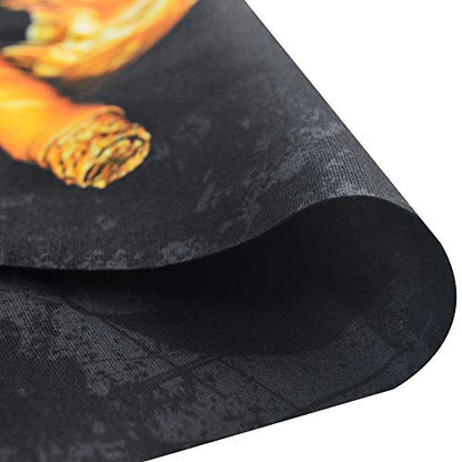 Obacle Bandana Face Mask Neck Gaiter Tube Mask Men Women for Sun Dust Protection - color: Skull Cigar Gold Copper