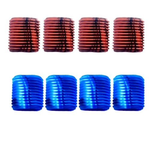 Rubber Fishing Reel Handle Grip Sleeve Non-Slip Baitcaster Knob Covers for Casting or Spinning Reel 8 Pieces