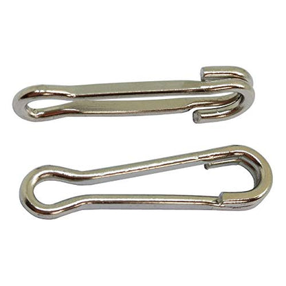 Fishing Hawaiian Snaps Swivels Sea Fish Bass Fishing Tackle Carp Fishing Equipment Pack of 100 pcs - size: 2#-0.67"/24LB