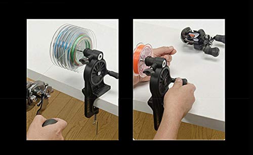 MIUSUK Multi-Function Fishing Line Winder Spooler Machine Station Casting and Spinning Reel Line Winder System Baitcaster Reversible Reel Fishingline Winder Equipment