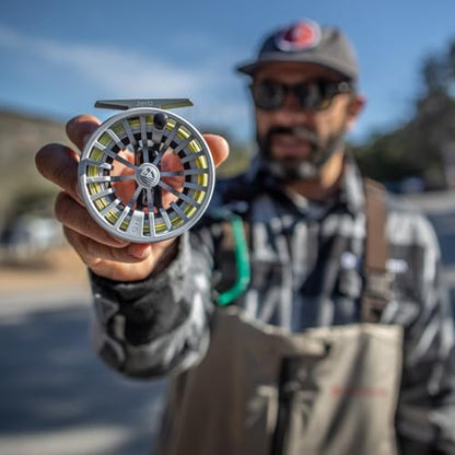 Redington Zero Fly Fishing Reel – Ultralight Trout Reel with Clicker Drag System, Large Arbor, Quick-Change Spool & Twin-Molded Handle – Durable Die-Cast Construction - color: Matte Black, size: 2/3
