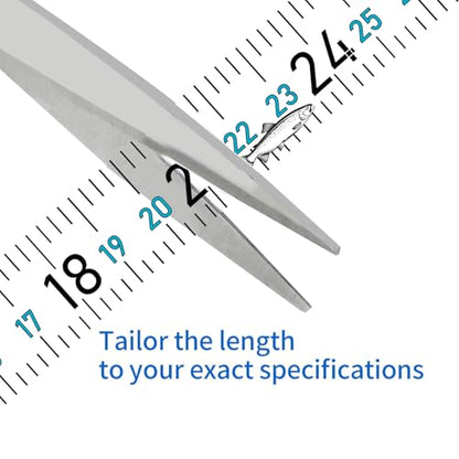 60" Fish Measuring Ruler Sticker for Boat 2 Pcs Strong Self Adhesive Transparent Waterproof Decal Tape Measure Clear Boat Accessories (60 inch)