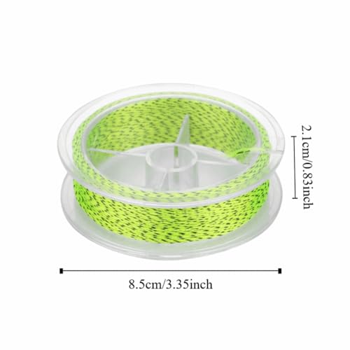 2PCS 164ft Fly Fishing Line – 8-Strand Line Floating Backing for Freshwater & Saltwater, High-Visibility Colors - color: Yellow&Black-30lb