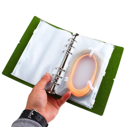 Lures Storage Bag Spoon Baits Trout Lures Organizers Artificial Crank Baits Fishing Tackle Binder Bag Fishing Tool Organizers - color: Green