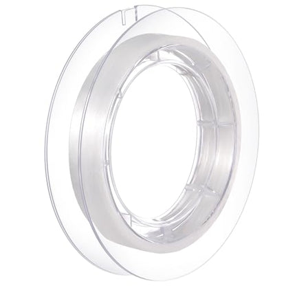 Tatuo 218 Yards/ 654ft Clear Fishing Line 0.25mm Nylon Invisible Thread String for Hanging Christmas Ornaments, Bracelet Making, Sew Hobby, Clear Beading Thread with Bead Needle - size: 0.25mm