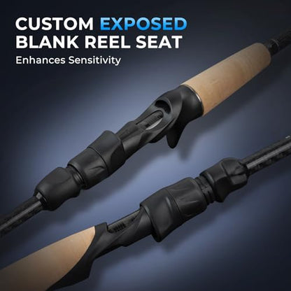 KastKing Spartacus Passage Travel Fishing Rods, Portable 4-Piece Spinning & Casting Rods, Extra Twin-Tip, IM7 Graphite Blanks, Stainless Steel Guides with Zirconium Oxide Rings, EVA Handle - size: 7'6"-MH-Fast(4 Pcs+ Extra Tip), style: Spinning