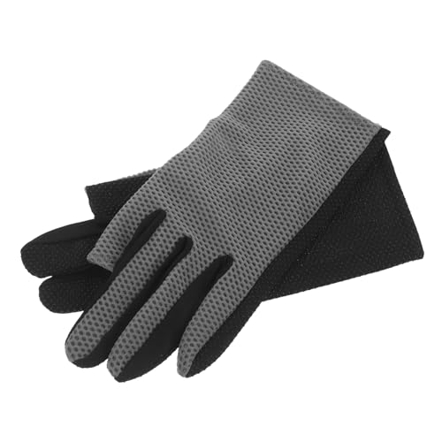 Healeved Fingerless Sun Protection Gloves for Fishing and Cycling Breathable Mesh Outdoor Sports Gloves with Non-Slip Grip for Driving and Hiking