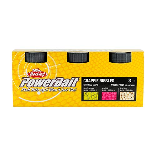Berkley PowerBait Crappie Nibbles Dough Fishing Bait - color: Assorted 3 Pk