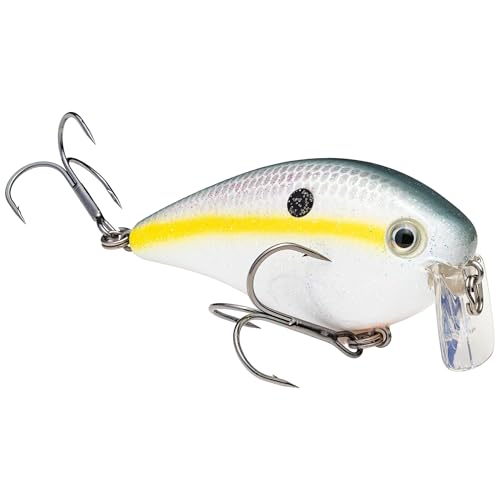 Strike King KVD 2.5 Wake Bait Fishing Lure, 3/8 oz, Unique Clacking Sound - color: 590 - Sexy Shad