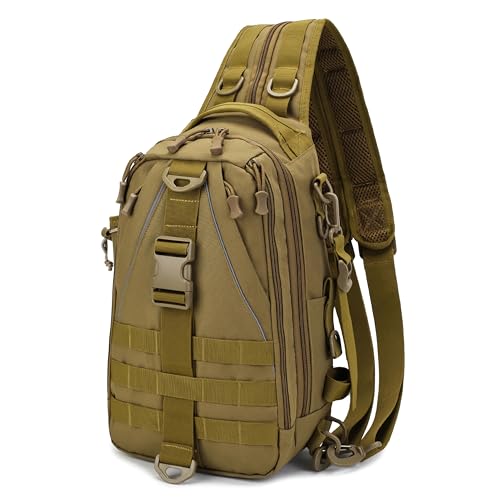 OROOTL Fishing Backpack Tackle Bag with Rod Holder Waterproof Fishing Sling Bag Storage Backpack Ideal Gifts for Men, Small - style: Small